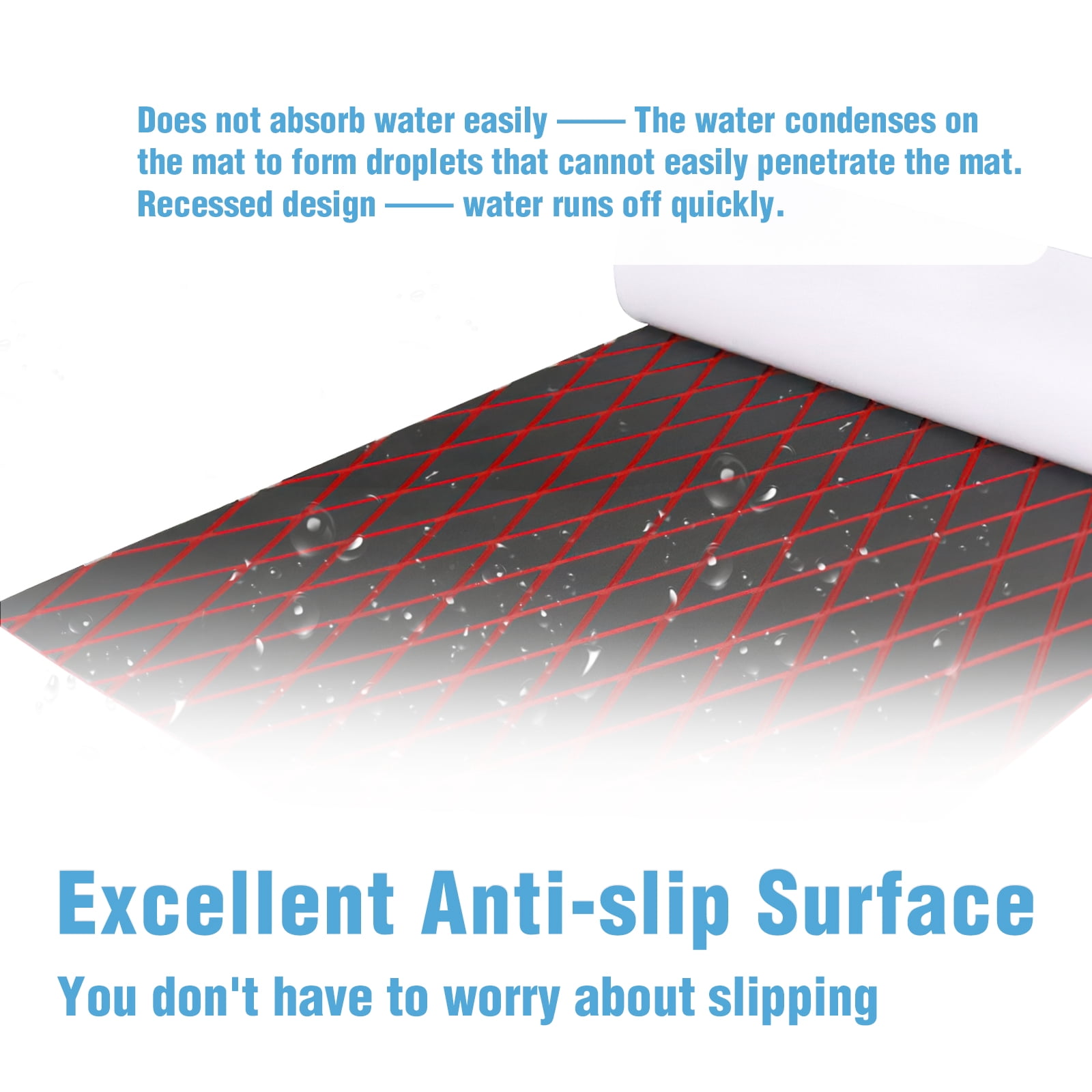 Boat Flooring EVA Foam Boat Decking Marine Mat Non-Slip Self-Adhesive Flooring Sheet for Motorboat Kayak Surfboard Garden Swimming Pools, 74.8" x 27.6"