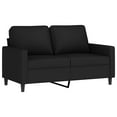 thumbnail image 2 of vidaXL 3 Piece Sofa Set with Cushions Black Velvet, 2 of 4