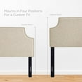 thumbnail image 3 of Modway Laura Queen Upholstered Polyester Fabric Headboard in Beige, 3 of 7