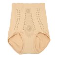 thumbnail image 3 of Pantalones cortos moldeadores de cuerpo, ropa interior ajustada Abdominal de cintura alta, calzoncillos de nailon para mujer, calzoncillos de levantamiento de cadera, Color de piel XL (para 80-90kg), 3 of 12