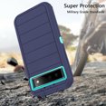 thumbnail image 7 of Asuwish Compatible with Google Pixel 6 Phone Case Hybrid Rugged Shockproof Hard Protective Drop Proof Full Body Heavy Duty Mobile Cell Cover for Pixel6 Pixle Six Women Men Blue, 7 of 7