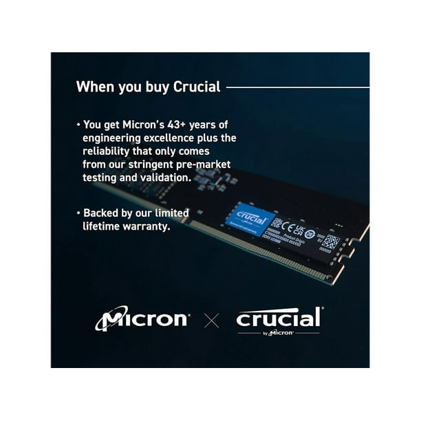 Crucial DDR5-5600(PC5-44800) 8GB×2(16GB) Crucial DDR5 Classic 16GB (2 x 8GB) DDR5 5600 (PC5 44800