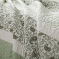 thumbnail image 4 of Madison Park Dawn King/Cal King 6 Piece Cotton Percale Quilt Set with Throw Pillows in Sage Green, 4 of 6