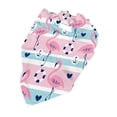 thumbnail image 5 of Bingfone Pink Striped Flamingo-Washable Dog Scarf Triangle Adjustable Puppy Bandana Bib Handkerchief For Medium Large Dog Cat, 5 of 9
