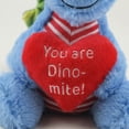 thumbnail image 3 of Amscan Valentine’s Day Blue Dino Plush with “You’re Dino-mite” Heart – 2 Count, 3 of 6