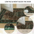 thumbnail image 5 of Olive Green Washable 5x7 Area Rugs for Living Room Rug Bedroom Rug-Carpet Neutral Vintage Dining Room Rugs for Under Table Soft Comfortable Non Slip Boho Vintage, 5 of 11