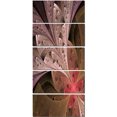 thumbnail image 2 of Belle Fleur Fractale en Beige - Impression sur Toile Florale, 2 of 3