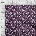 thumbnail image 2 of oneOone Cotton Flex Dark Magenta Fabric Tropical Leaf Fabric For Sewing Printed Craft Fabric By The Yard 40 Inch Wide, 2 of 5