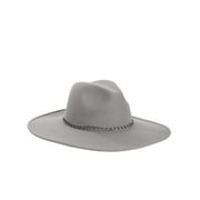 Scoop Wide Brim Fedora with Chain Women's