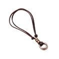 thumbnail image 1 of Qarigey Collar de doble anillo de aleación, colgante de cuero electrochapado antiguo decorativo ajustable a la moda portátil para adultos, joyería Ropa, zapatos y accesorios Miscelánea Qarigey AP012930-01, 1 of 6
