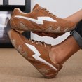 thumbnail image 4 of Men's Vintage Casual Sneakers, Lightweight Soft Sole Walking Shoes, Lace-Up Retro Fashion Trainers for Outdoor Hiking, Travel, Daily Wear and Casual Comfort, 4 of 8