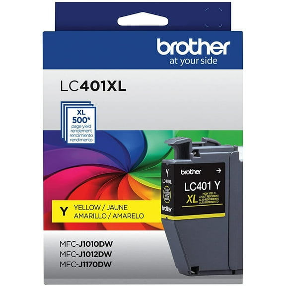 Brother Genuine LC401XLYS High Yield Yellow Printer Ink Cartridge