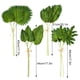 thumbnail image 3 of Cateissary Plantas de hojas de palma verdes, duraderas y reutilizables, para decoración del hogar, plantas de hojas de palma artificiales, hoja Type3 NO3, 3 of 6