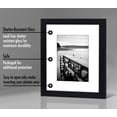 thumbnail image 4 of Americanflat 8x10 Picture Frame with Mat for 5x7, MDF wood and shatter-resistant glass, Black, 4 Pack, 4 of 7