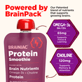 thumbnail image 4 of Brainiac Protein Smoothies with Omega-3s, Strawberry Banana, No Sugar Added, 4 oz, 4ct, 4 of 8