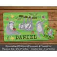 thumbnail image 3 of Printtoo Personalized Placemat & Coaster Set For Kids Toddlers,Birthday Gift For Boys,Gift For Girls,Sloth-11x17 Inch, 3 of 6