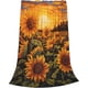 thumbnail image 2 of Manta de girasol para niñas y mujeres, regalo floral, atardecer, franela para el hogar, sofá cama, sofá, suave, difusa, ligera, decoración para todas las estaciones, 80 x 60 pulgadas, 2 of 7