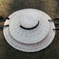 thumbnail image 4 of Sombrero de paja de verano para mujer, estilo europeo y americano, parte superior plana, ala grande, correa, sombrero de paja, moda, escenario, parte superior poco profunda, sombrero de paja para, 4 of 5