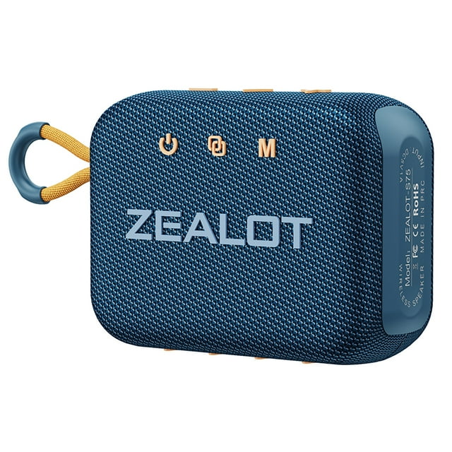 ZEALOT S75 Outdoor BT 5.2 Speaker 10W Surround Sound Portable Cycling Speaker with Strap IPX6 Waterproof Mini Camping Speaker for Home Party Outdoor Activities