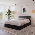 thumbnail image 1 of Nexera Corbo Storage Bed and Headboard, Black, 1 of 7