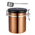 thumbnail image 1 of 1.5l Bronze Stainless Steel Airtight Coffee Container With Date Tracking For Coffee, Vacuum Sealed Airtight Container, Coffee Jar 1500ml, Coffee Groun, 1 of 5