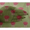 thumbnail image 4 of oneOone Viscose Chiffon Fabric Leaves & Lotus Block Fabric Prints By Yard 42 Inch Wide, 4 of 4