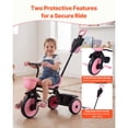 thumbnail image 3 of KFFKFF Toddler Tricycle & Stroller for Ages 18 Months to 5 Years, Kids Trike with Push Handle, Adjustable Seat & Storage, Outdoor Play Tricycle, Gift for Boys and Girls, 3 of 9
