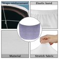 thumbnail image 6 of Uorisanigo Light Purple Car Hood Cover Stretch Polyester Protection Cars Bonnet Banner for Trucks, Cars, SUV, or Van Car Decorations, All-Season Protection, 6 of 7