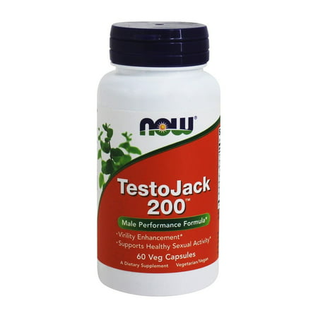 NOW Foods - TestoJack 200 with Tongkat Ali - 60 Vegetarian (Best Tongkat Ali Cycle)