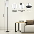 thumbnail image 2 of JURULU 65'' Modern Standing Floor Lamp for Living Room Corner with 3-Way Dimmable 9W LED Bulb Included, 2 of 11