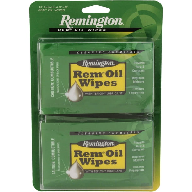 Remington Accessories Rem Oil Wipes (12 Count) 6" X 8" wipes Walmart