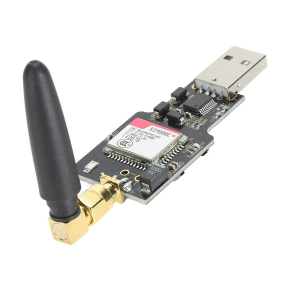 Módulo Inalámbrico USB A GSM GPRS, Módulo GSM GPRS Banda Cuádruple Eficiente De Alta Compatibilidad Con Indicador De Funcionamiento LED Rojo Para Transmisión De Datos SMS
