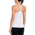 thumbnail image 6 of Alove Women's Y Back Stretchy Yoga Workout Undershirt Slim Straps Camisole With Shelf Bra, 6 of 6