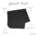 thumbnail image 2 of Solid Black Minimalist Splash Mat - A Waterproof Catch-All for Highchair Spills and More!, 2 of 8