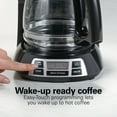 thumbnail image 3 of Hamilton Beach Bold Brew 12-Cup Programmable Drip Coffee Maker Machine with Glass Coffee Pot, Black, 3 of 11