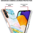 thumbnail image 4 of Compatible with Samsung Galaxy A54 5G Case, Galaxy A54 5G Case Ultra Slim Marble Luxury Glossy Rubber Durable Shockproof Protective Phone Case for Samsung Galaxy A54 5G Marble Colorful YBT, 4 of 10