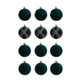 thumbnail image 3 of 12 adornos navideños de bolas para árbol de Navidad, ideales para fiestas y apartamentos. Verde, 3 of 9