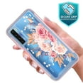 thumbnail image 4 of TCL 20S Case With Built-in Screen Protector, Rosebono Hybrid Graphic Design Pattern Hard Back Pannel Cover Case For TCL 20S (Flower), 4 of 5