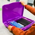 thumbnail image 5 of BAZIC Folding Lap Desks with Storage, Portable Plastic Lapdesk 17.5" x 11.125", Blue, 1 Unit, 5 of 7