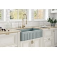 thumbnail image 3 of Ruvati RVL2100GR 30 x 20 inch Fireclay Farm Kitchen Sink - Horizon Gray, 3 of 7