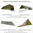 thumbnail image 5 of GEERTOP Large Car Awning Tarp for Camping Backpacking Tarp SUV Tailgate Truck Canopy Sun Shade Waterproof Outdoor Rear Vehicle Awning Shelter for Van, MPV, Campers, 5 of 7