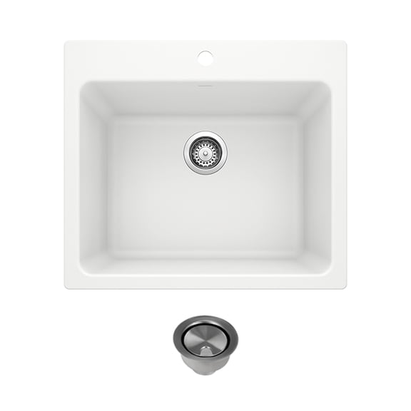 Blanco K-401927 Liven Laundry Sink with Strainer in White