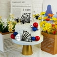 thumbnail image 6 of Spider Cake Topper with Spider Web Balls Stars for Boys Men Birthday Party Baby Shower Supplies, 6 of 8