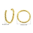 thumbnail image 2 of Uxcell Open Jump Rings 50Pack 15mm O-ring Connectors for Jewelry Making, Gold, 2 of 5