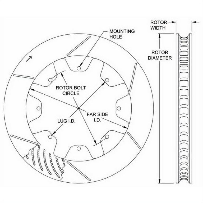 Wilwood Rotor 8bt .810 x 12.19 x 7.00 RH SPC37 Wilwood Rotor 8bt .810 x 12.19 x 7.00 RH SPC37