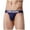Blue, variant on Men's Solid Color U-Pouch Briefs High Stretch Breathable Sports Underwear for Daily and Intimate Wear