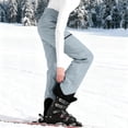 thumbnail image 4 of Ski Pants Womens Fleece Lined Waterproof Insulated Softshell Winter Thermal Windproof Hiking Snowboard Pants Pockets(Light Blue,L), 4 of 8