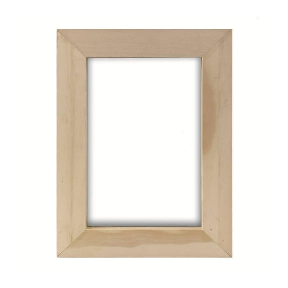 WE-POLUJ Wood Picture Frame for 4x6 Inch Photos Wall and Tabletop Unfinished Photo Frame for Adults Arts Crafts Painting Projects