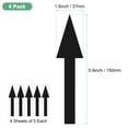 thumbnail image 3 of Uxcell Paquete de 4 Etiquetas Adhesivas Flecha Impermeables de 6 x 2 pulgadas para Marcado de Paredes/Señal de Tráfico [Negro], 3 of 6