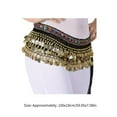 thumbnail image 5 of SDFGTstore Belly Dance Hip Scarf With Gold Coins Belly Dance Belt Waist Chain, 5 of 12